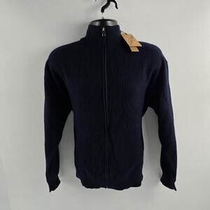 NWT‎ PJ Paul Jones full zip sweater mens blue Large 5571